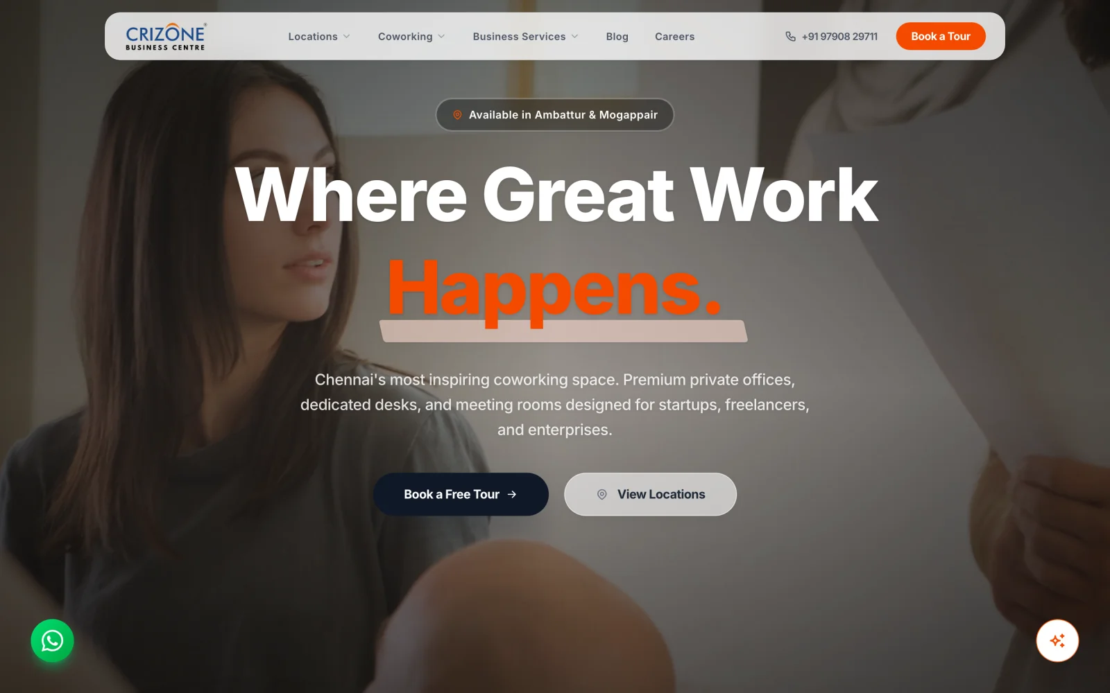 Crizone Business Centre — WordPress to Astro Migration