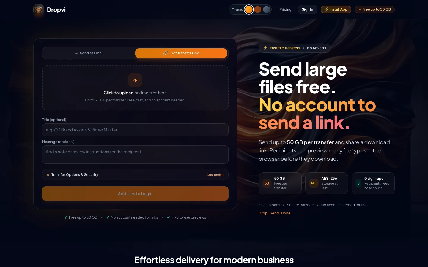 Dropvi — Serverless SaaS Product