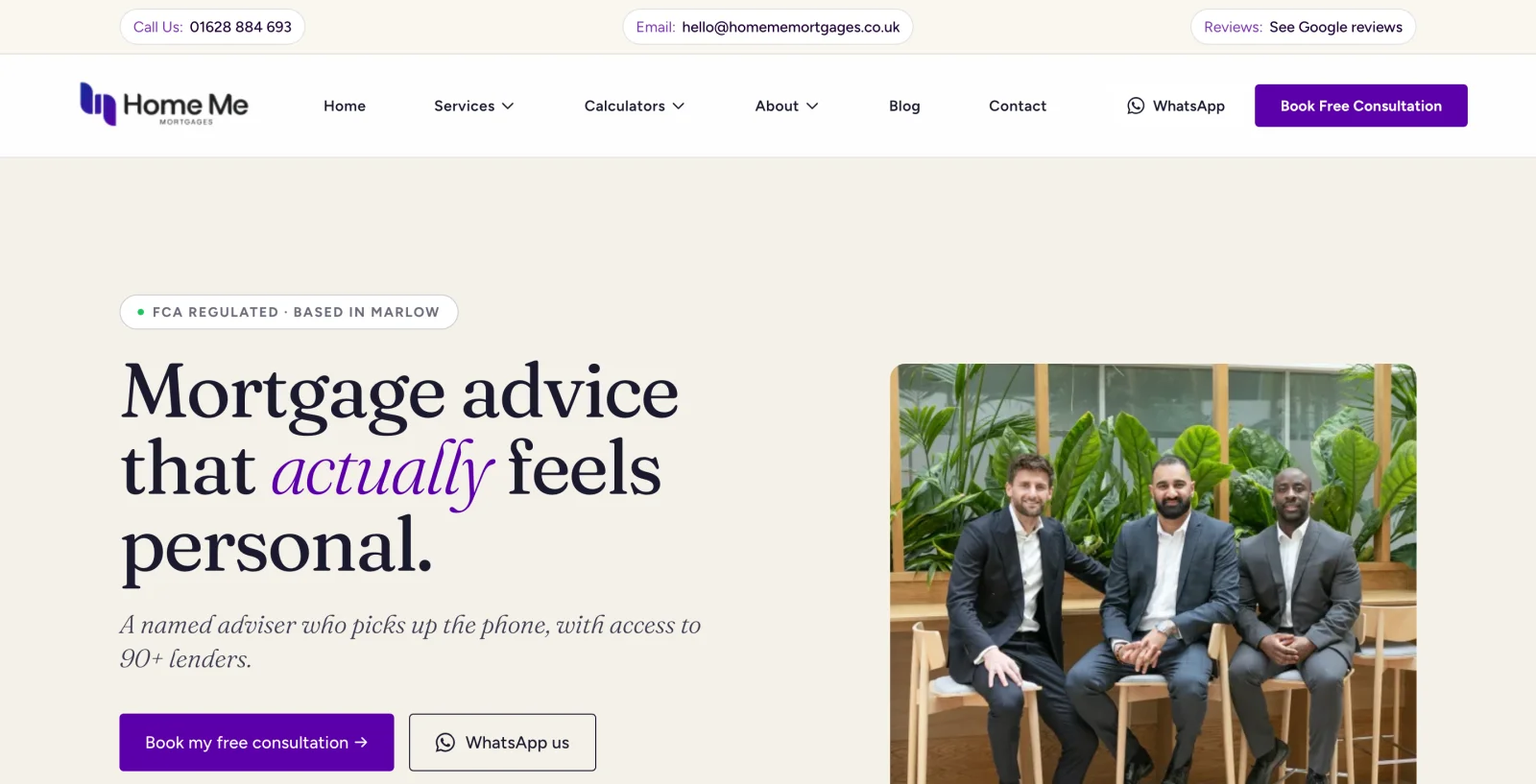 Home Me Mortgages — WordPress to Astro Migration