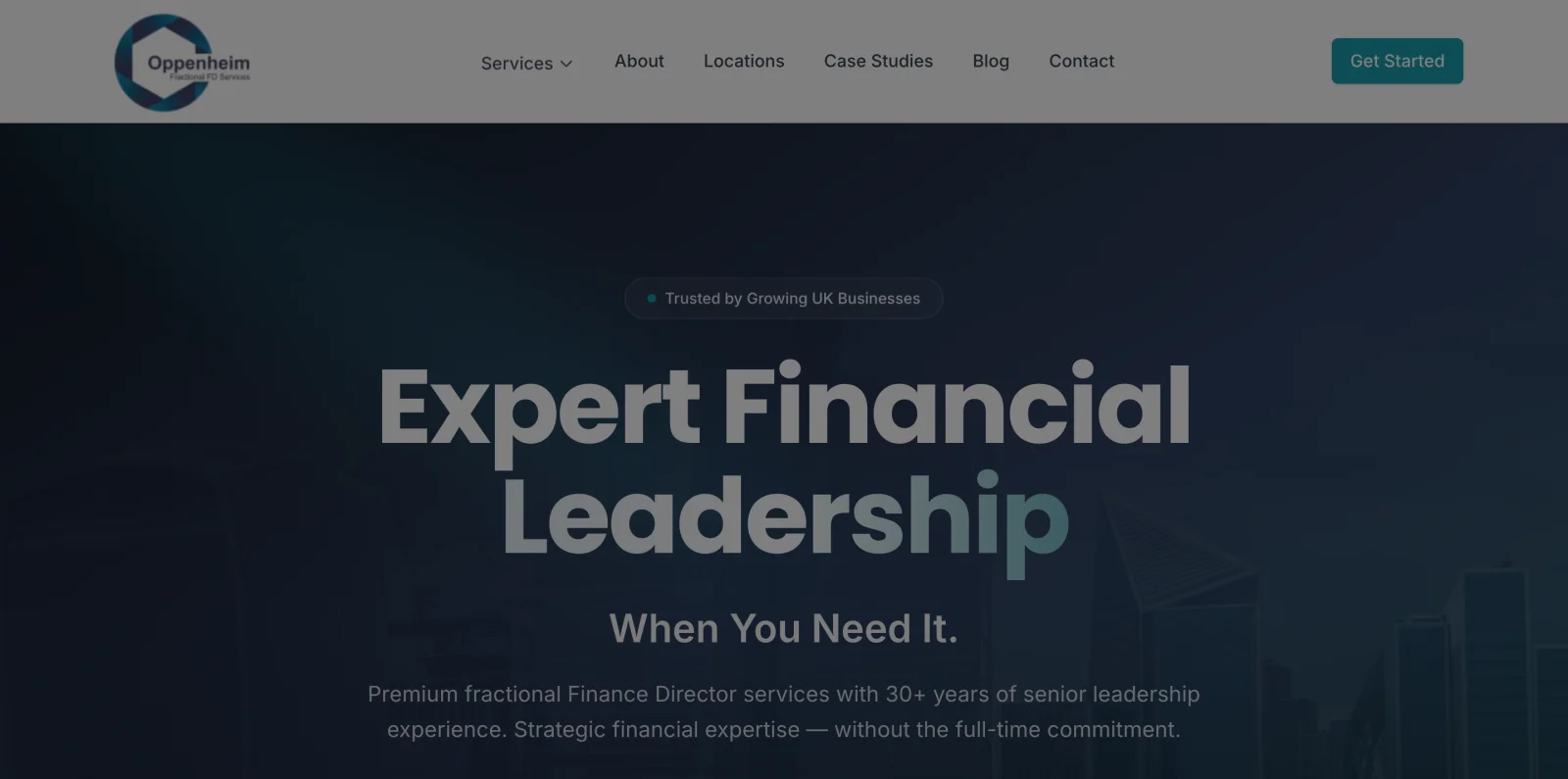 Oppenheim FD — Custom Astro Website Development